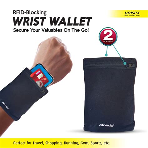 rfid protection wrist wallet